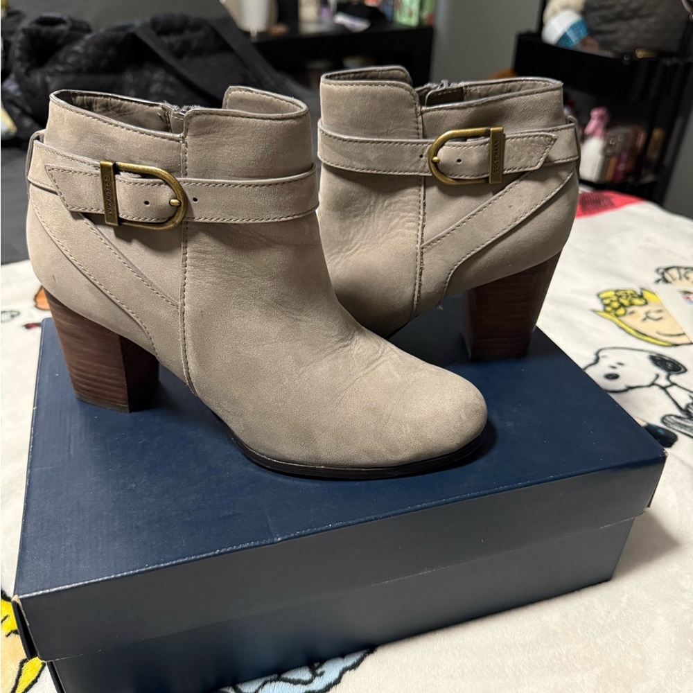 Cole Haan Suede Ankle Boot with Buckle